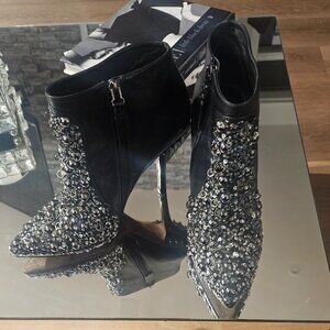 Vera Wang Embellished Booties